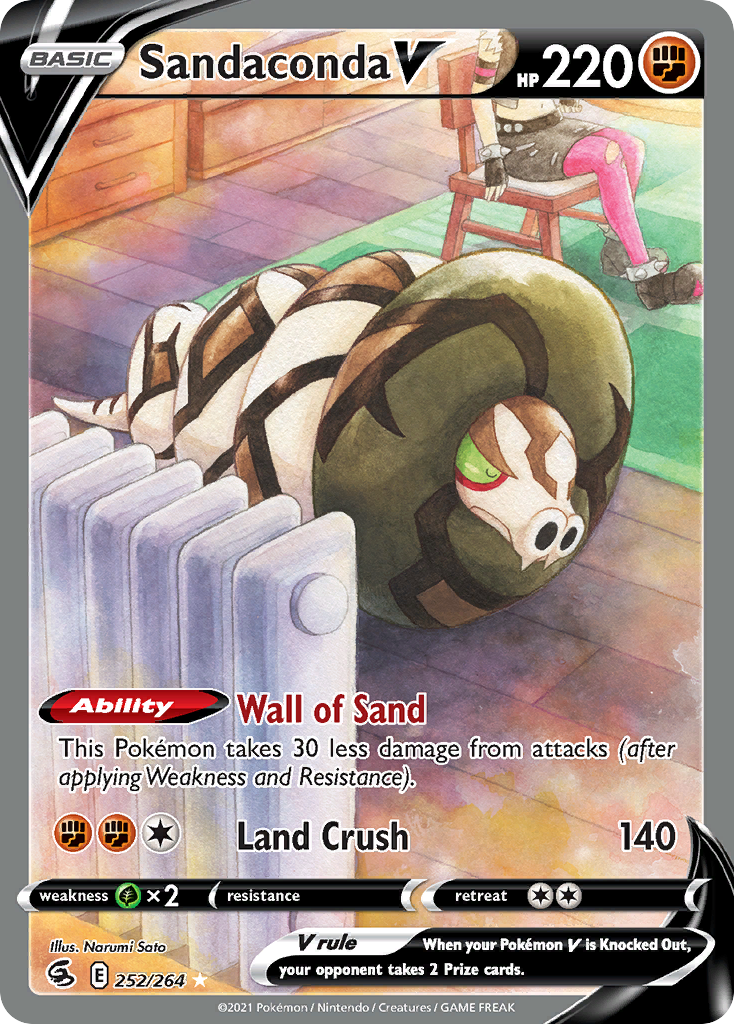 Sandaconda V (Alternate Full Art) - SWSH08: Fusion Strike (SWSH08) — SWSH08: Fusion Strike