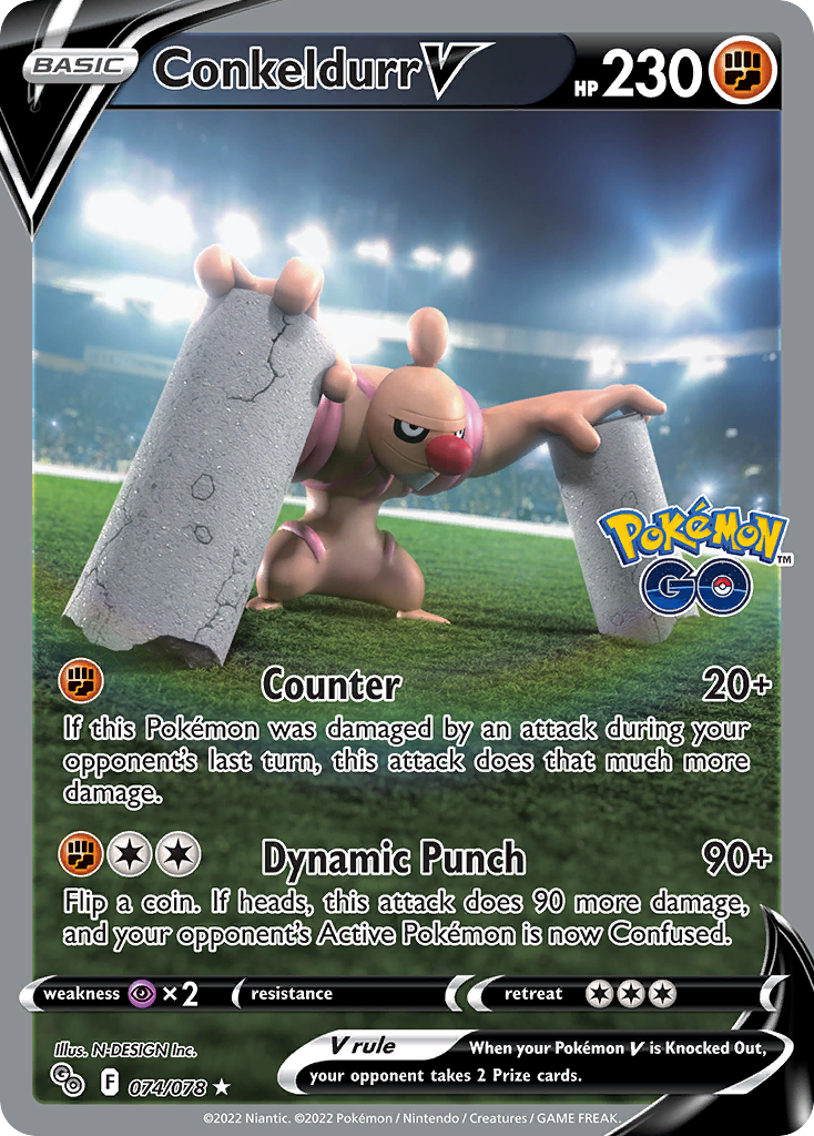 Conkeldurr V (Alternate Full Art) - Pokemon GO (PGO) — Pokemon GO