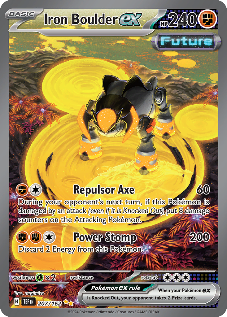 Iron Boulder ex - 207/162 - SV05: Temporal Forces (Special illustration rare) — SV05: Temporal Forces