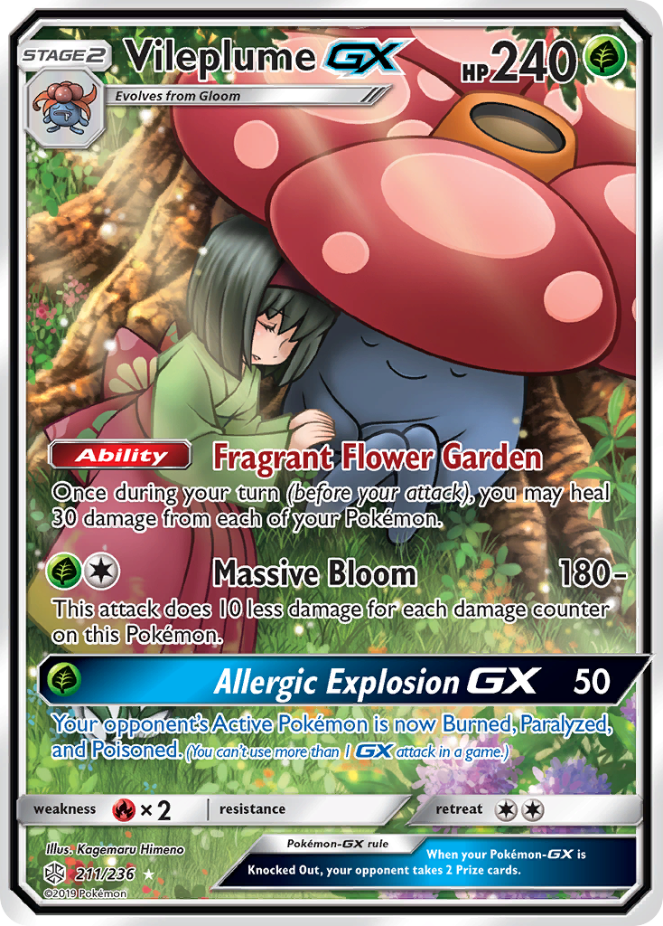 Vileplume GX (Full Art) - SM - Cosmic Eclipse (SM12) — SM - Cosmic Eclipse