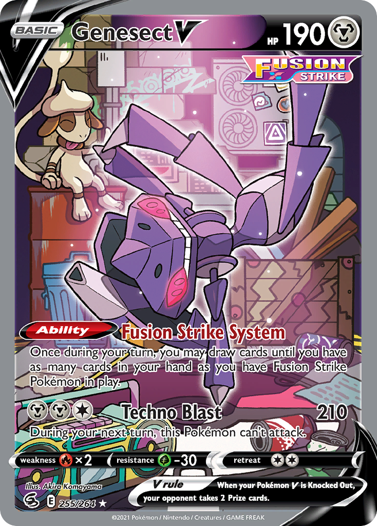 Genesect V - 255/264 - SWSH8: Fusion Strike (Ultra Rare) — SWSH08: Fusion Strike