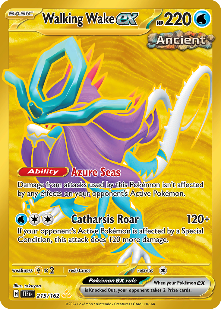 Walking Wake ex - 215/162 - SV05: Temporal Forces (Hyper rare) — SV05: Temporal Forces