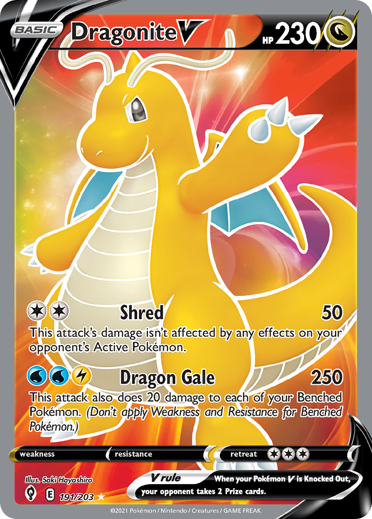 Dragonite V (Full Art) - SWSH07: Evolving Skies (SWSH07) — SWSH07: Evolving Skies