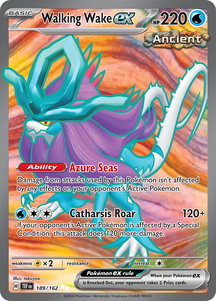 Walking Wake ex - 189/162 - SV05: Temporal Forces (Ultra Rare) — SV05: Temporal Forces