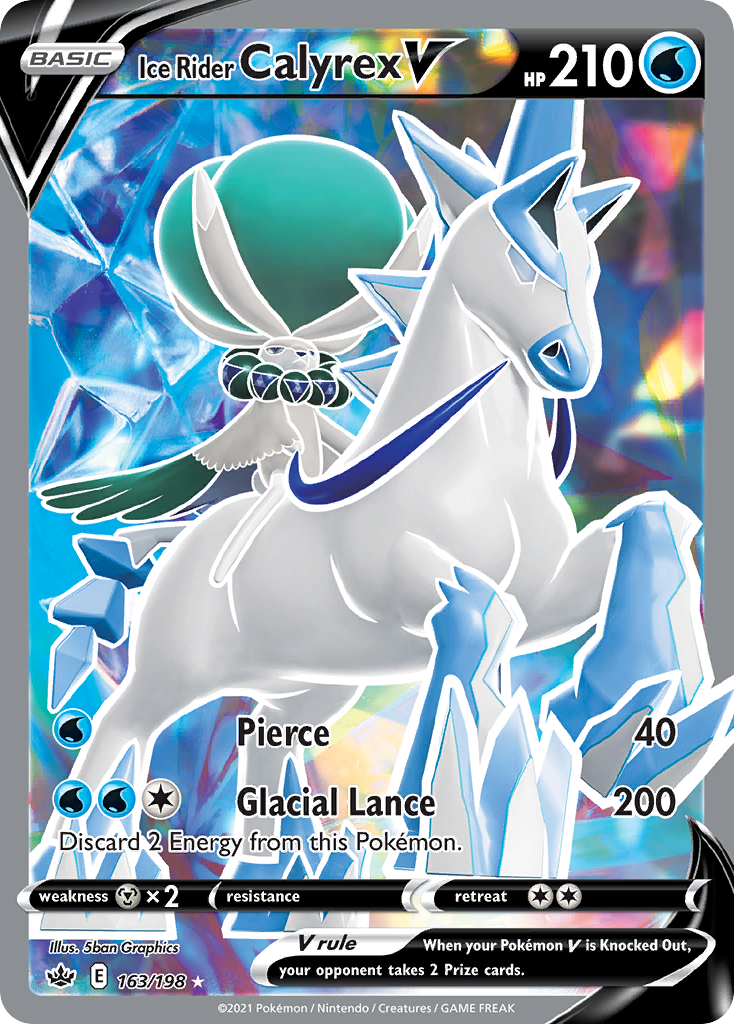 Ice Rider Calyrex V - 163/198 - SWSH6: Chilling Reign (Ultra Rare) — SWSH06: Chilling Reign