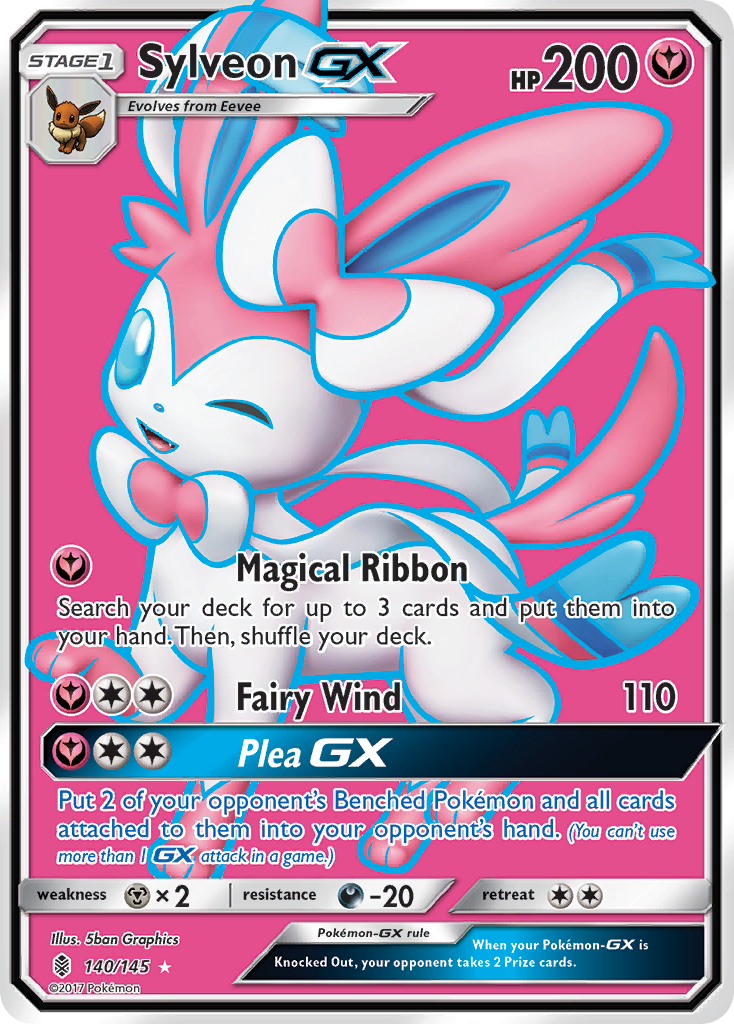 TCG-Sylveon GX (Full Art) - SM - Guardians Rising (SM02) — SM - Guardians Rising