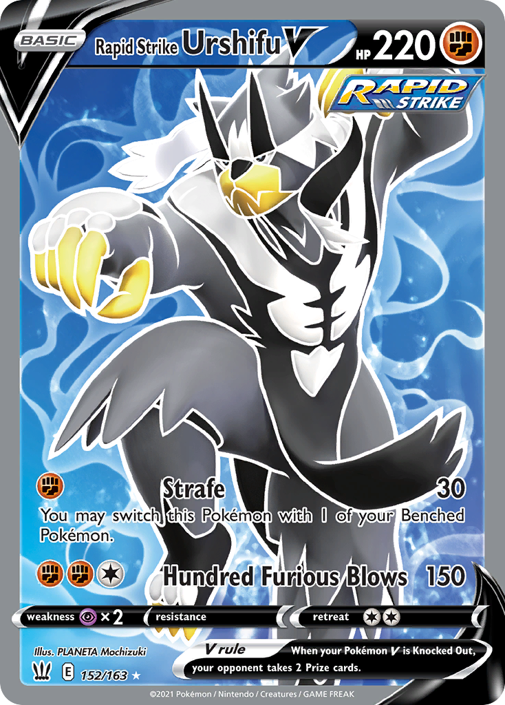 Rapid Strike Urshifu V - 152/163 - SWSH5: Battle Styles (Ultra Rare) — SWSH05: Battle Styles
