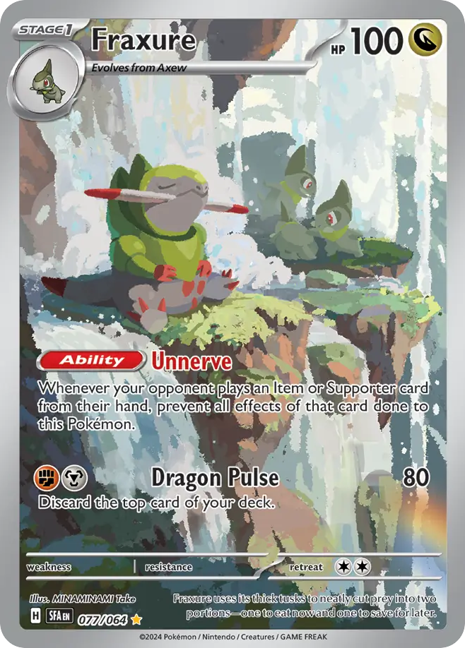 Fraxure - 077/64 - SV06.5: Shrouded Fable (Illustration rare) — SV: Shrouded Fable