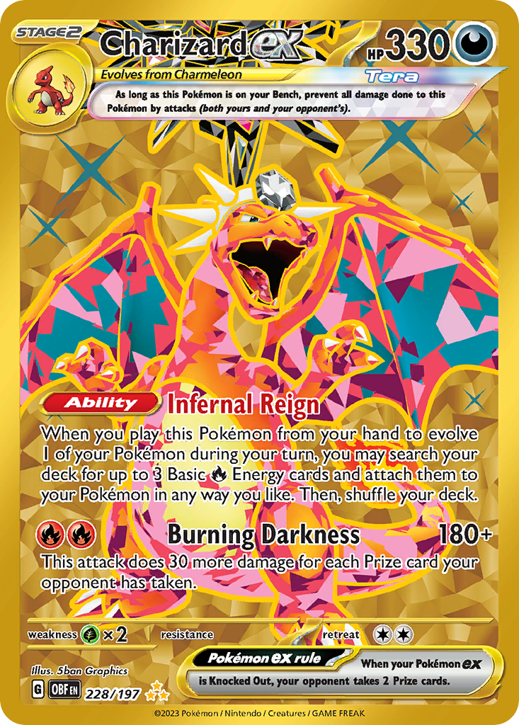 Charizard ex - 228/197 - SV03: Obsidian Flames (Hyper rare) — SV03: Obsidian Flames