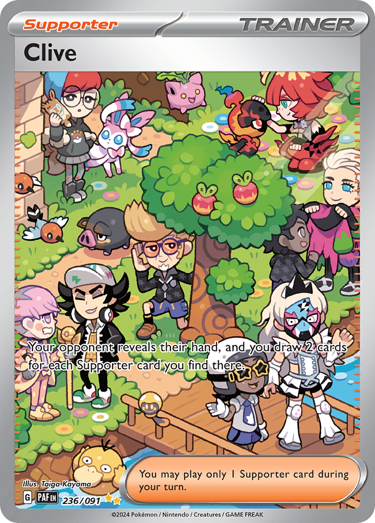 Clive - 236/91 - SV04.5: Paldean Fates (Special illustration rare) — SV: Paldean Fates