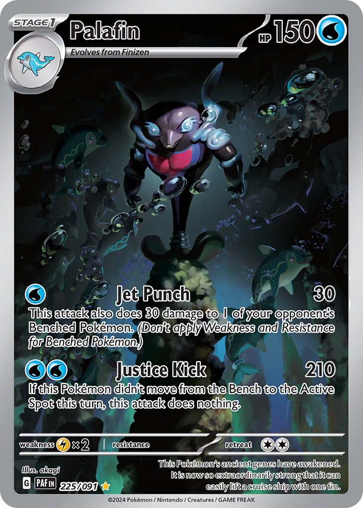 Palafin - 225/91 - SV04.5: Paldean Fates (Illustration rare) — SV: Paldean Fates