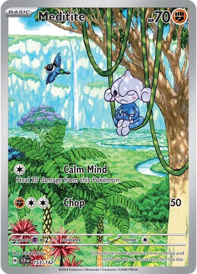 Meditite - 153/142 - SV07: Stellar Crown (Illustration rare) — SV07: Stellar Crown