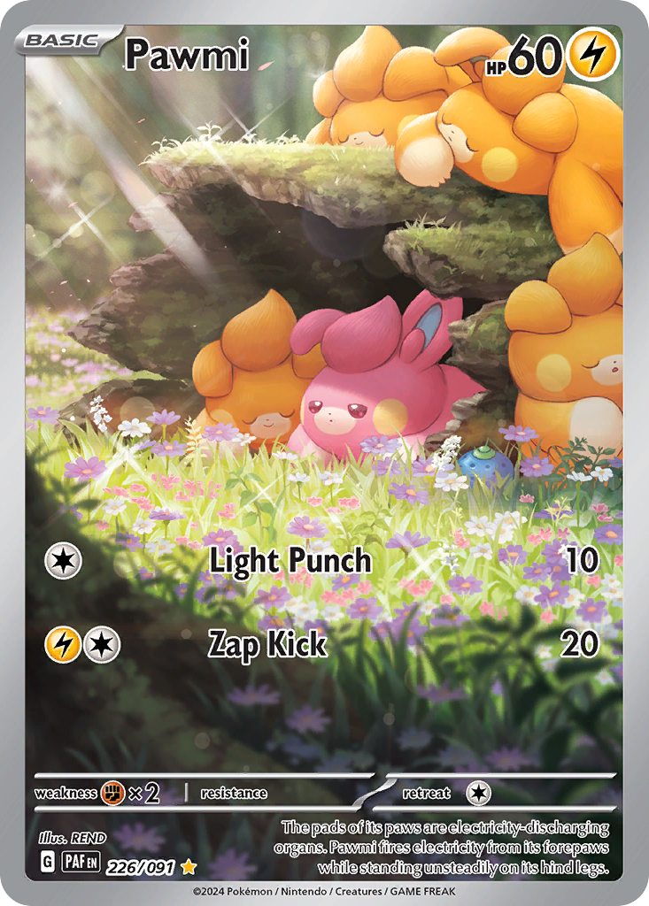 Pawmi - 226/91 - SV04.5: Paldean Fates (Illustration rare) — SV: Paldean Fates