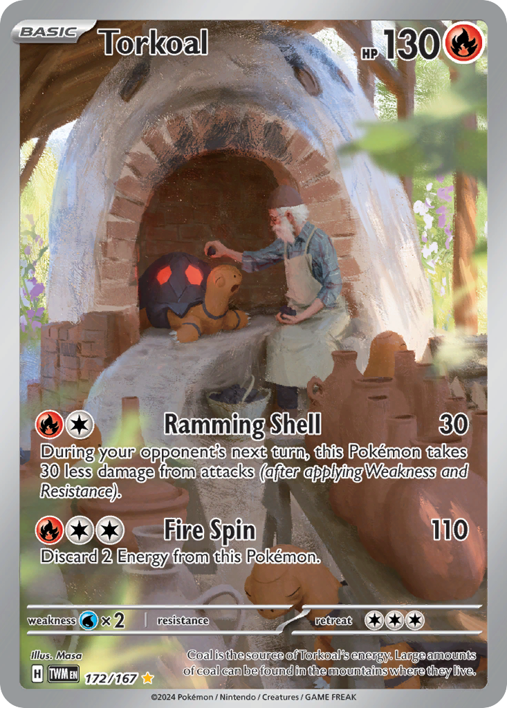 Torkoal - 172/167 - SV06: Twilight Masquerade (Illustration rare) — SV06: Twilight Masquerade