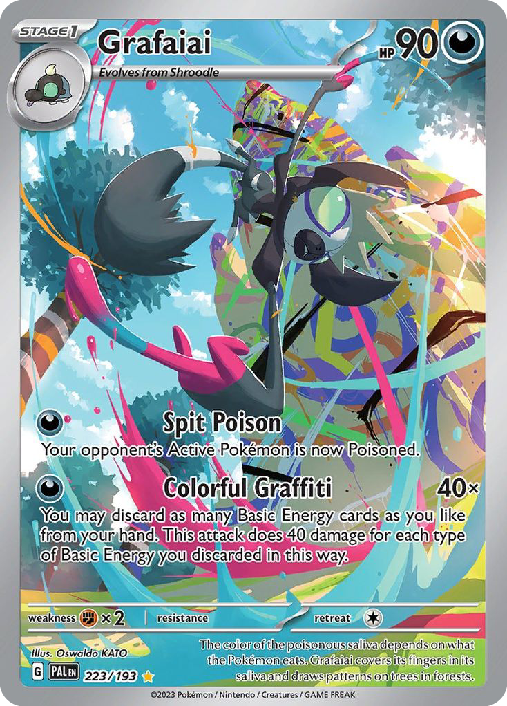 Grafaiai - 223/193 - SV02: Paldea Evolved (Illustration rare) — SV02: Paldea Evolved