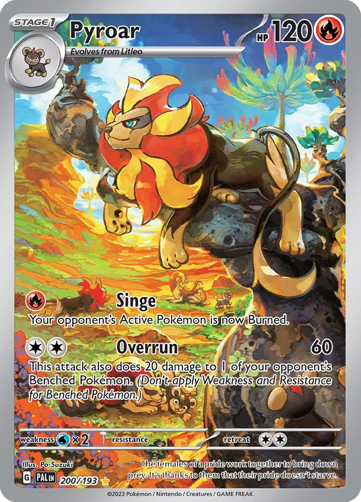 Pyroar - 200/193 - SV02: Paldea Evolved (Illustration rare) — SV02: Paldea Evolved
