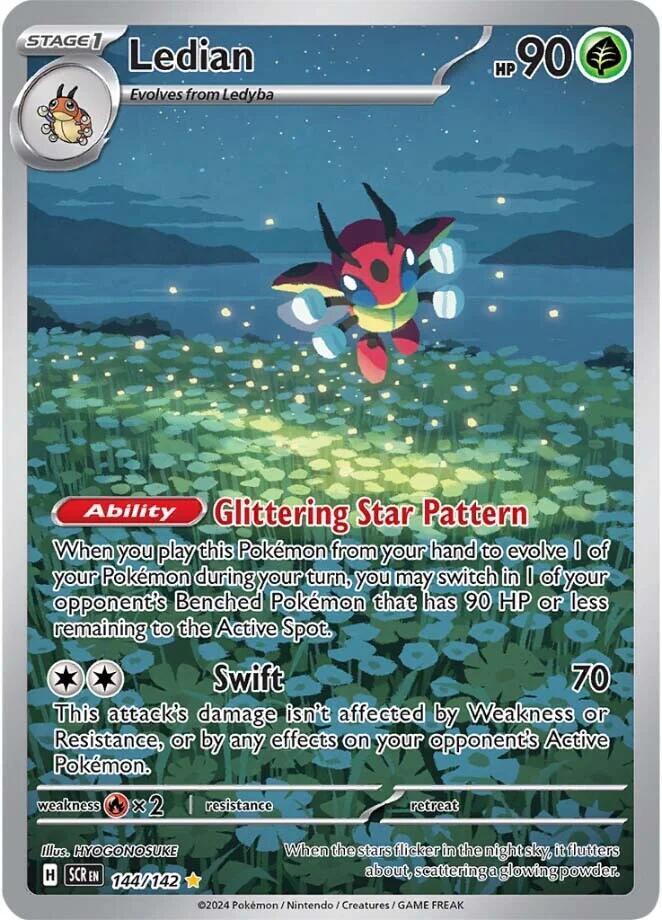 Ledian - 144/142 - SV07: Stellar Crown (Illustration rare) — SV07: Stellar Crown
