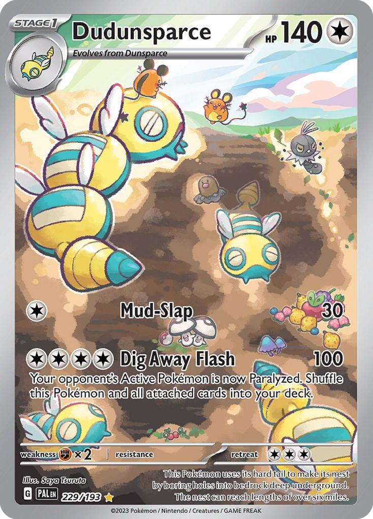 Dudunsparce - 229/193 - SV02: Paldea Evolved (PAL) — SV02: Paldea Evolved