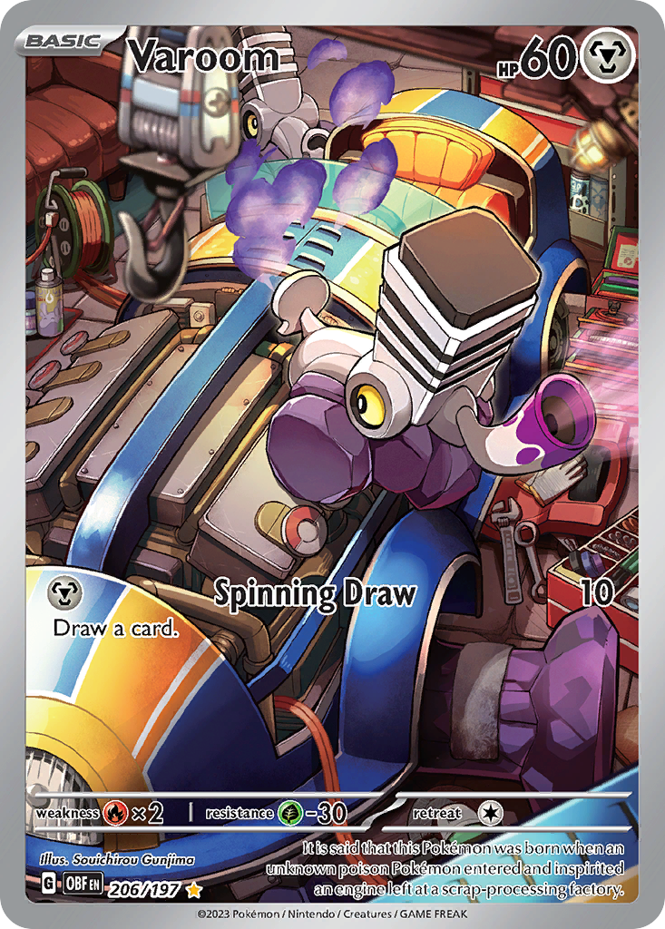 Varoom - 206/197 - SV03: Obsidian Flames (Illustration rare) — SV03: Obsidian Flames