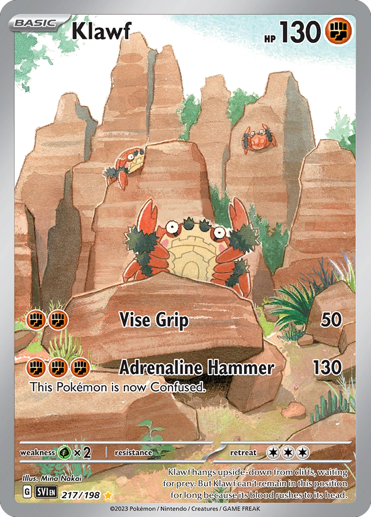 Klawf - 217/198 - SV01: Scarlet & Violet (Illustration rare) — SV01: Scarlet & Violet Base Set