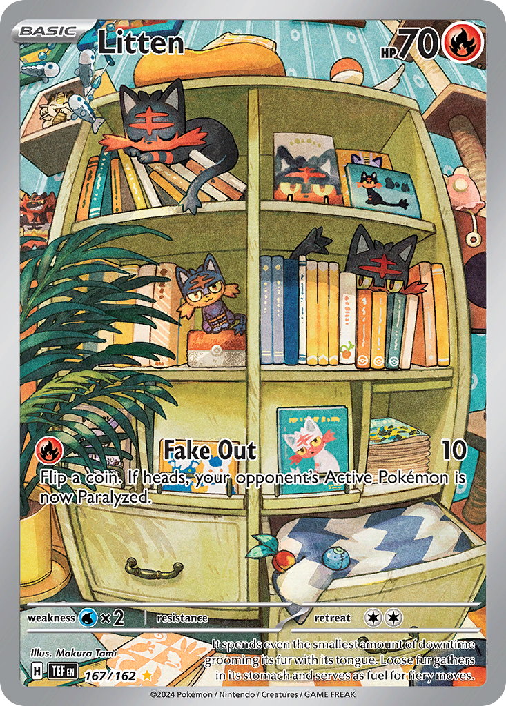 Litten - 167/162 - SV05: Temporal Forces (Illustration rare) — SV05: Temporal Forces