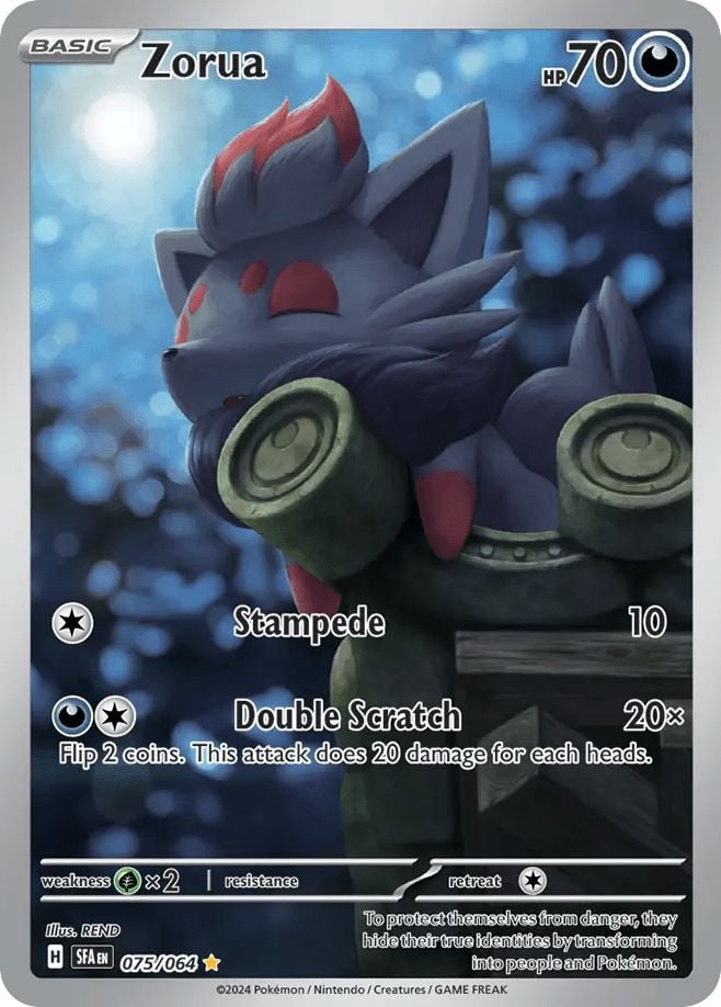 Zorua - 075/64 - SV06.5: Shrouded Fable (Illustration rare) — SV: Shrouded Fable