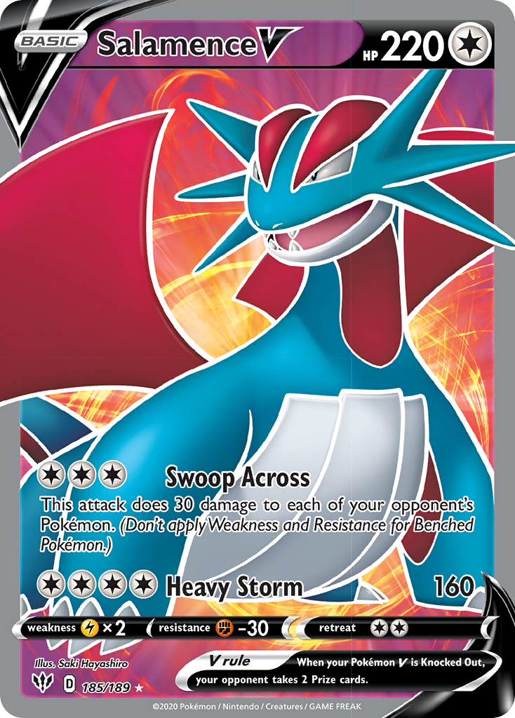Salamence V (Full Art) - SWSH03: Darkness Ablaze (SWSH03) — SWSH03: Darkness Ablaze