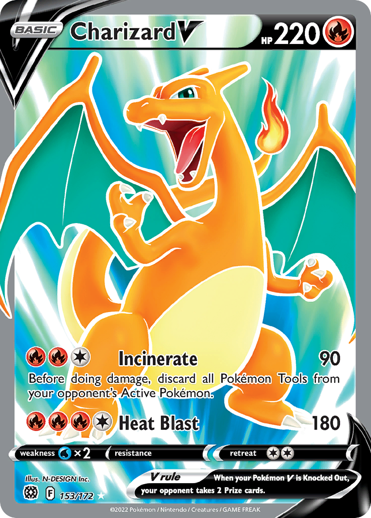 Charizard V - 153/172 - SWSH9: Brilliant Stars (Ultra Rare) — SWSH09: Brilliant Stars