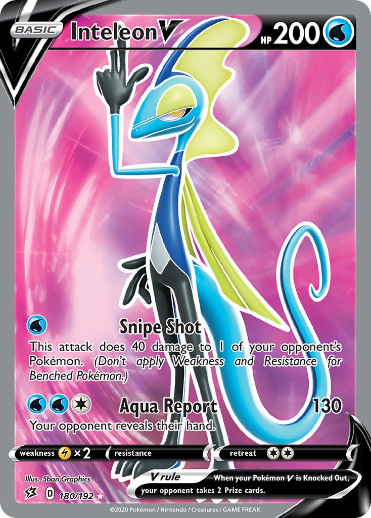 Inteleon V (Full Art) - SWSH02: Rebel Clash (SWSH02) — SWSH02: Rebel Clash