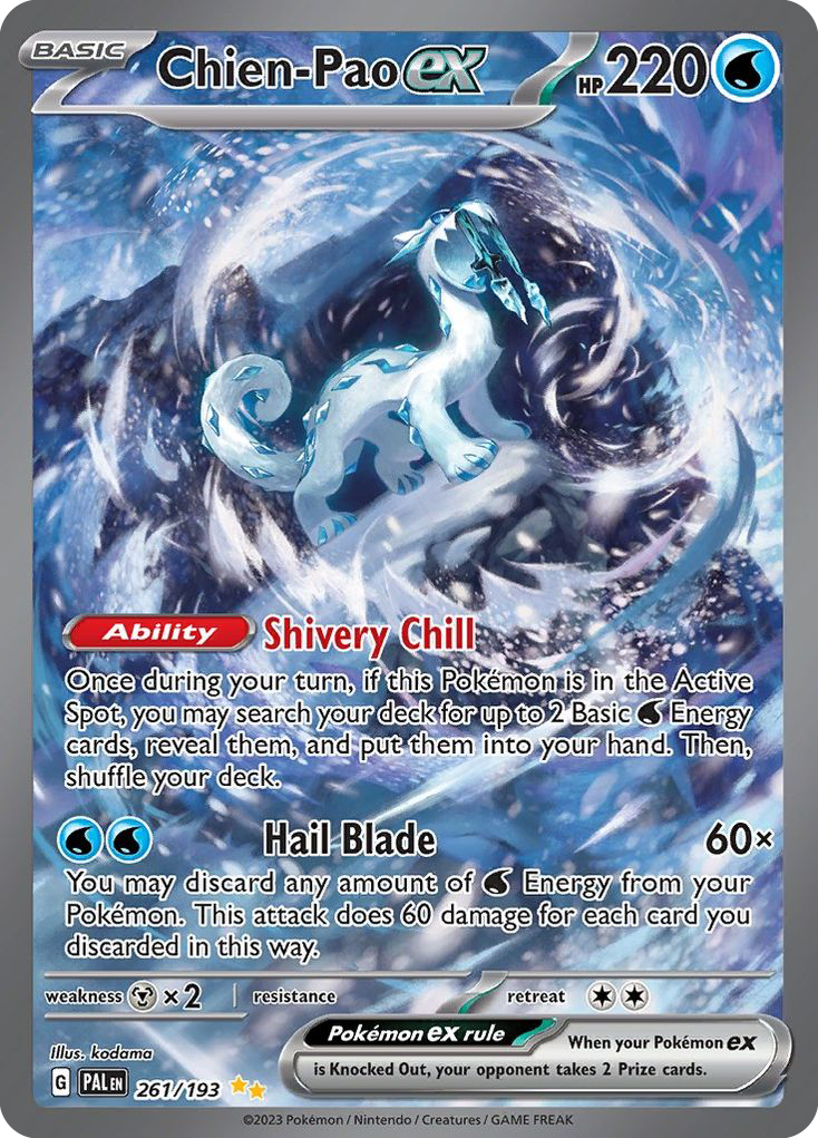 Chien-Pao ex - 261/193 - SV02: Paldea Evolved (Special illustration rare) — SV02: Paldea Evolved