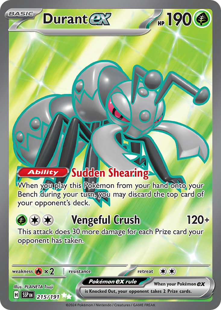 Durant ex - 215/191 - SV08: Surging Sparks (Ultra Rare) — SV08: Surging Sparks