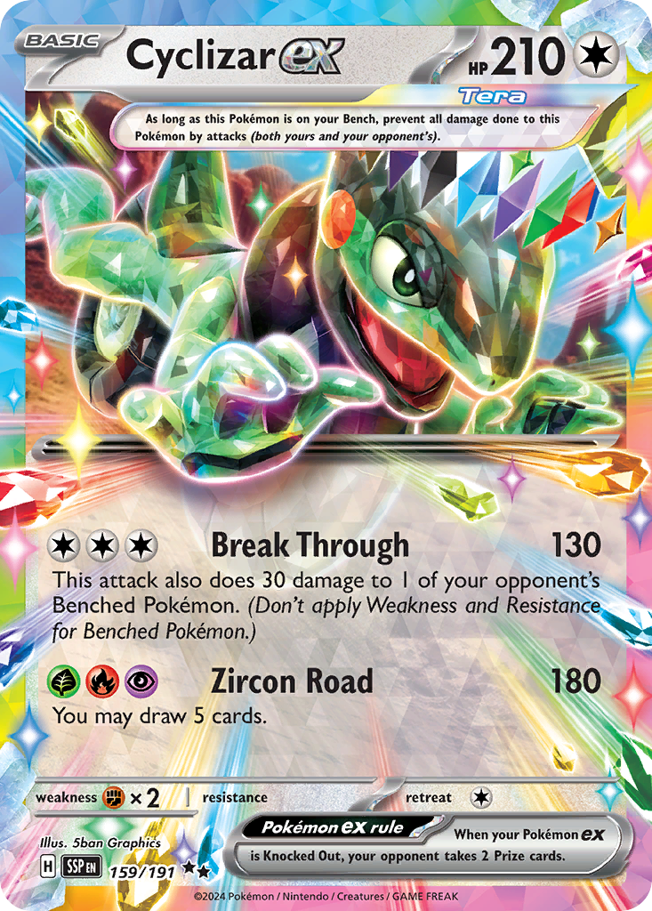 Cyclizar ex - 159/191 - SV08: Surging Sparks (SV08) — SV08: Surging Sparks