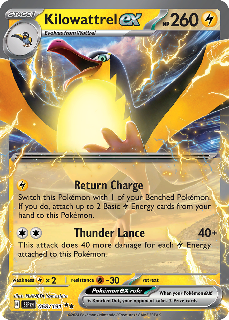 Kilowattrel ex - SV08: Surging Sparks (SV08) — SV08: Surging Sparks