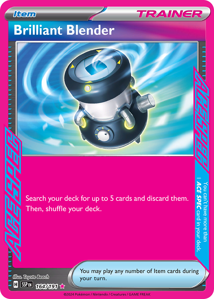 Brilliant Blender - 164/191 - SV08: Surging Sparks (ACE SPEC Rare) — SV08: Surging Sparks