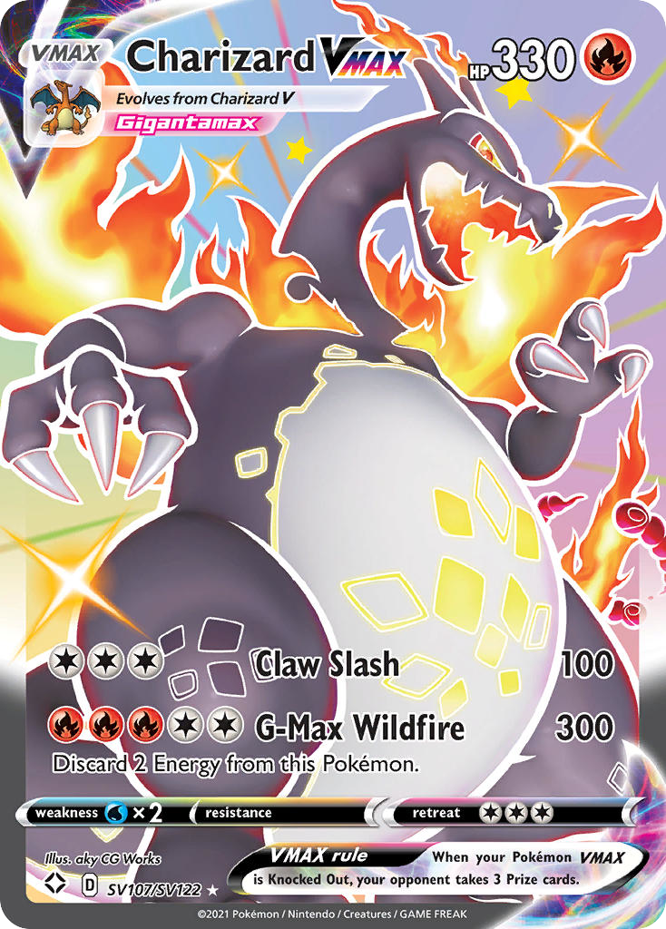 Charizard VMAX - SV107/72 - SWSH4.5: Shining Fates (Shiny rare VMAX) — Shining Fates