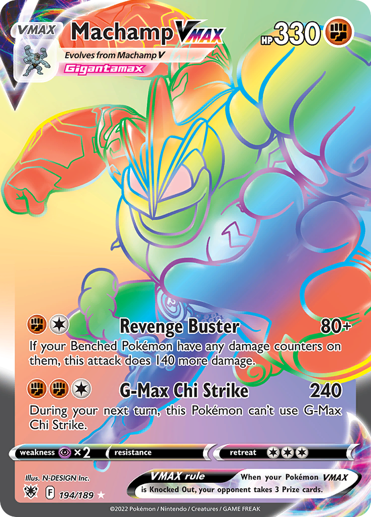 Machamp VMAX - 194/189 - SWSH10: Astral Radiance (Secret Rare) — SWSH10: Astral Radiance