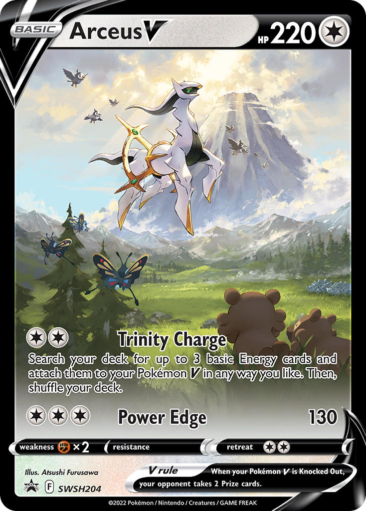 Arceus V - SWSH204/307 - SWSHP: SWSH Black Star Promos (None) — SWSH: Sword & Shield Promo Cards