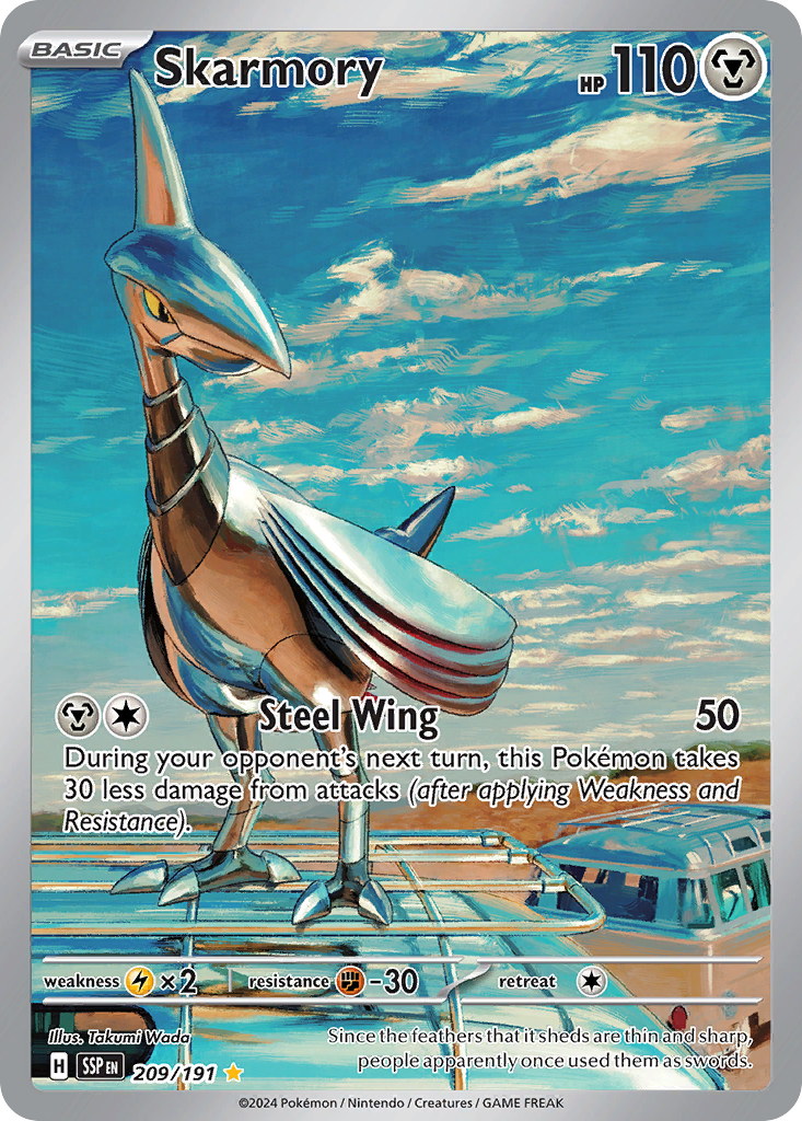 Skarmory - 209/191 - SV08: Surging Sparks (Illustration rare) — SV08: Surging Sparks