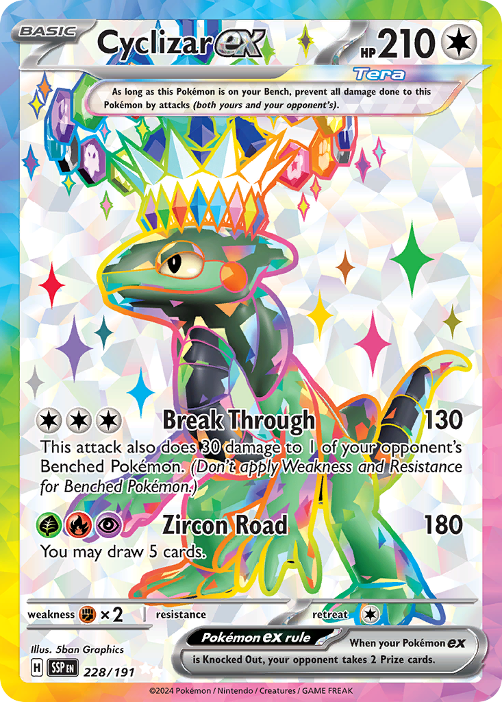 Cyclizar ex - 228/191 - SV08: Surging Sparks (Ultra Rare) — SV08: Surging Sparks