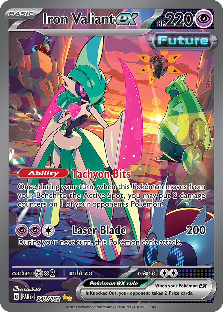 Iron Valiant ex - 249/182 - SV04: Paradox Rift (Special illustration rare) — SV04: Paradox Rift