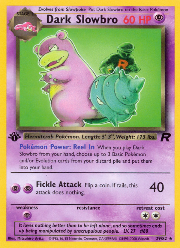 Dark Slowbro (29) - Team Rocket (TR)/ UNLIMITED — Team Rocket