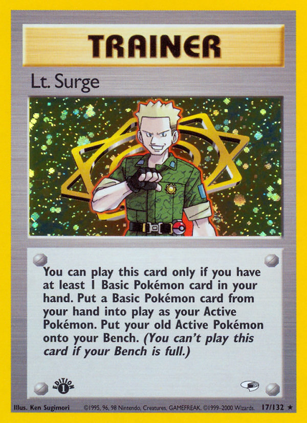Lt. Surge (17) - Gym Heroes (G1)/UNLIMITED — Gym Heroes