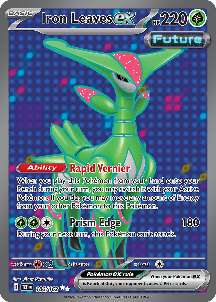 Iron Leaves ex - 186/162 - SV05: Temporal Forces (Ultra Rare) — SV05: Temporal Forces