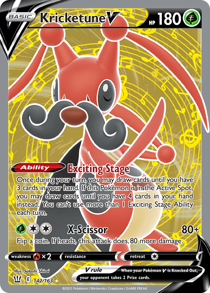 Kricketune V (Full Art) - SWSH05: Battle Styles (SWSH05) — SWSH05: Battle Styles