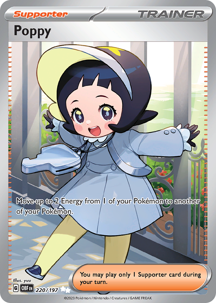 Poppy - 220/197 - SV03: Obsidian Flames (Ultra Rare) — SV03: Obsidian Flames