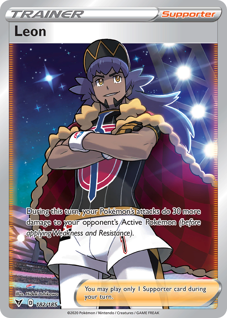 Leon (Full Art) - SWSH04: Vivid Voltage (SWSH04) — SWSH04: Vivid Voltage