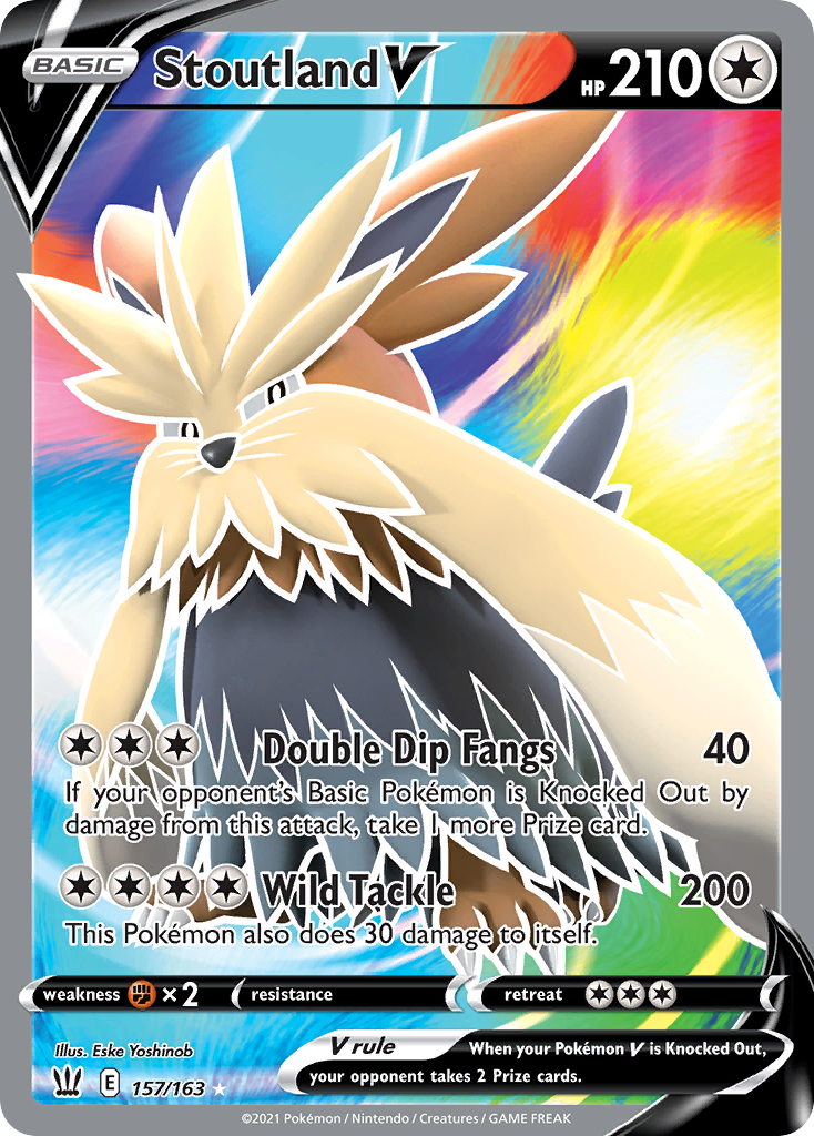 Stoutland V (Full Art) - SWSH05: Battle Styles (SWSH05) — SWSH05: Battle Styles