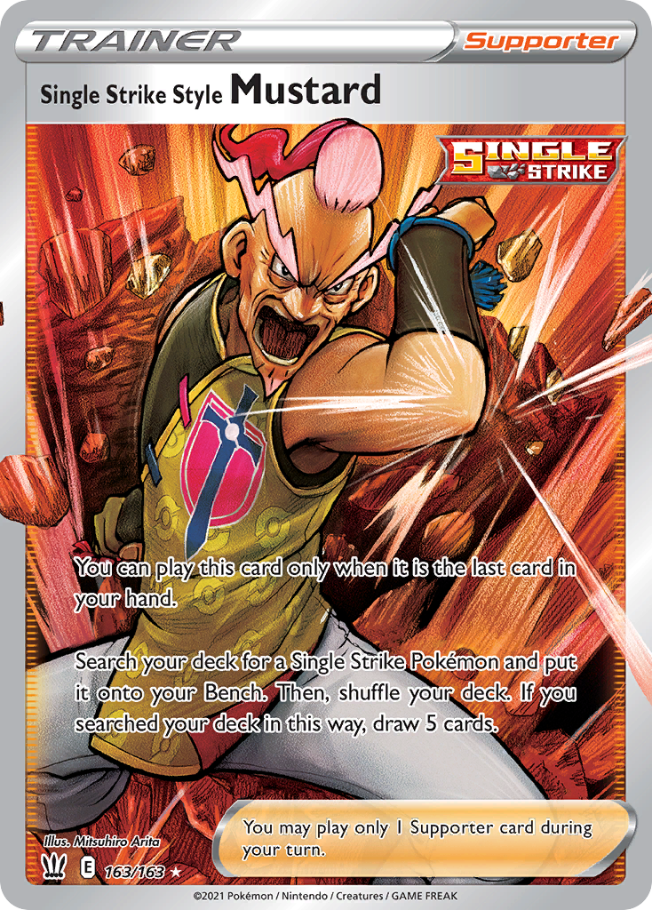 Single Strike Style Mustard (Full Art) - SWSH05: Battle Styles (SWSH05) — SWSH05: Battle Styles