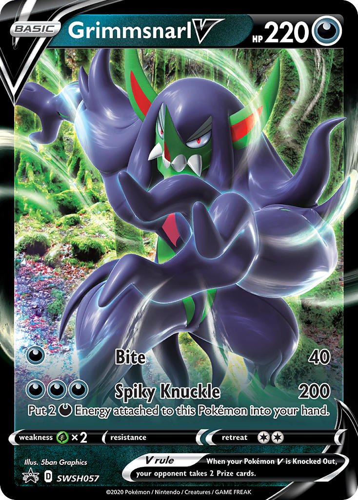Grimmsnarl V - SWSH057/107 - SWSHP: SWSH Black Star Promos (None) — SWSH: Sword & Shield Promo Cards