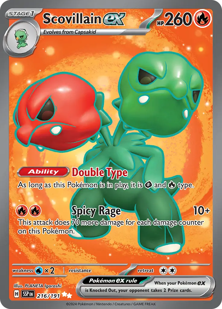 Scovillain ex - 216/191 - SV08: Surging Sparks (SV08) — SV08: Surging Sparks